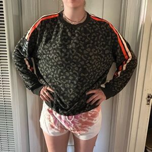 SD X WFA Leopard print Crew Neck Sweatshirt